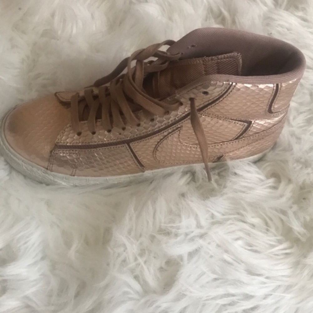 Limited Edition Nike Rose Gold Python Blazers - image 7